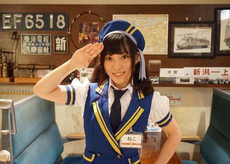 Japanese train-themed cafe