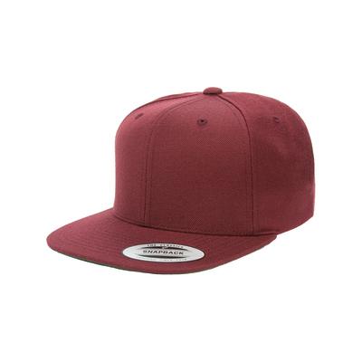 Yupoong 6-Panel Flat Visor Snapback Cap