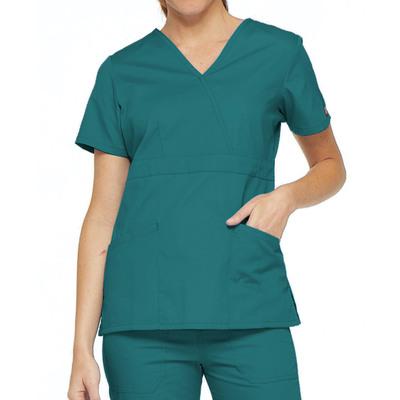 Dickies Women's Mock Wrap Scrub Top