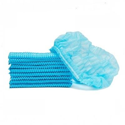 Disposable Non-woven Hairnet Bouffant Cap Pack Folded 100pcs