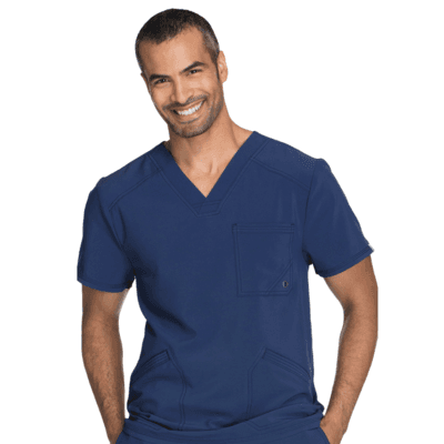 CK900A Men's Infinity V-Neck Scrub Top